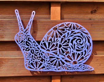 Snail Garden Décor, Outdoor Decoration, Fence Art, Wall Art, Outside Garden Décor, Snail Picture, Garden Bugs, Gardening Lover Gift,