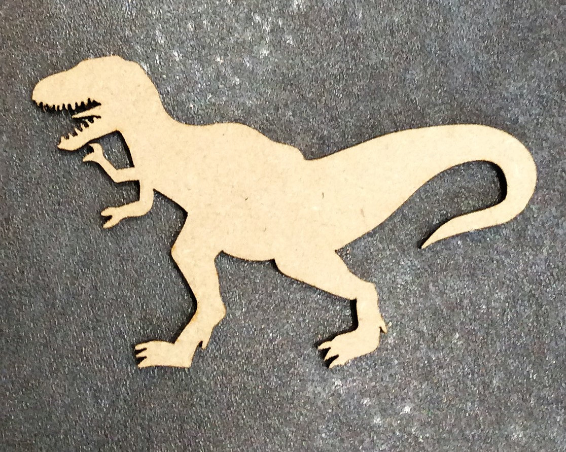 painted wood dinosaur cut outs