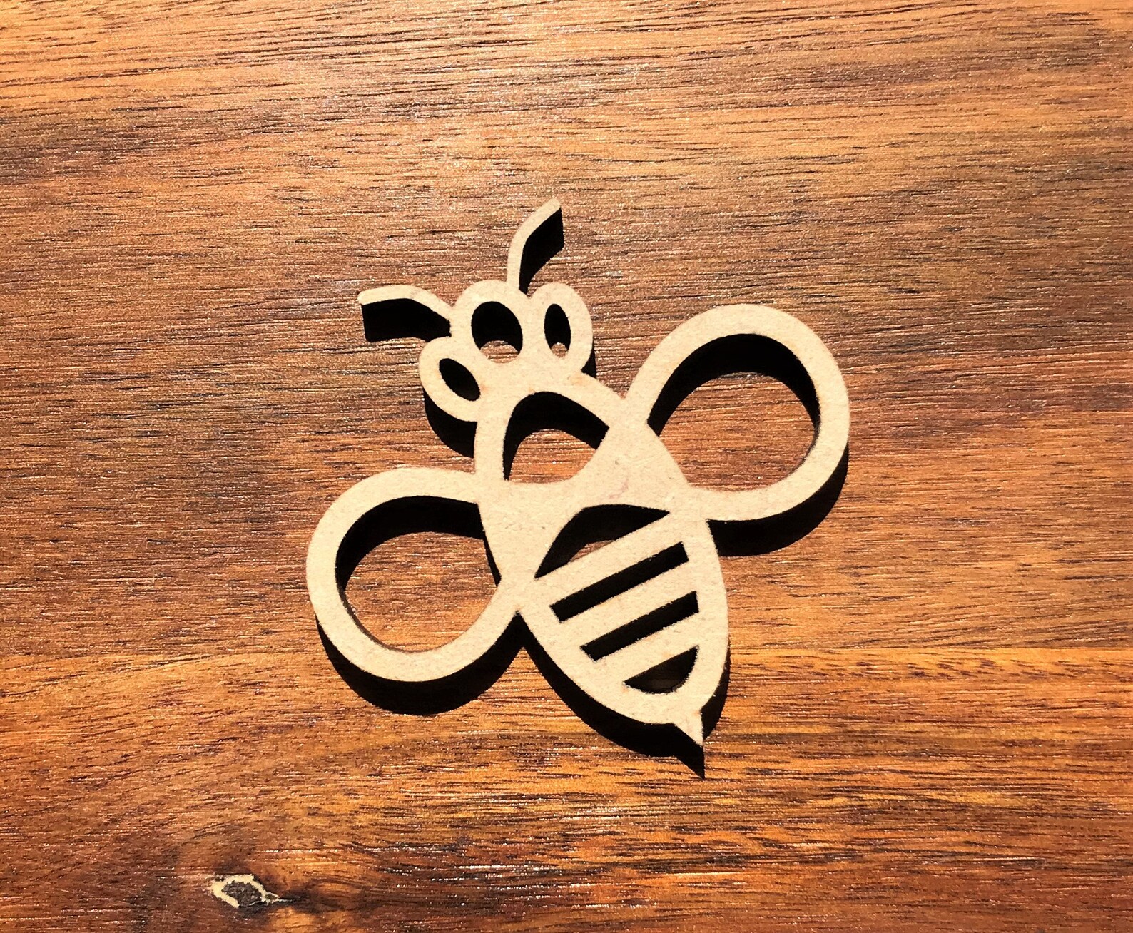 Wooden Bee Cutout Shape Wooden Bumble Bee Creature Insect Etsy