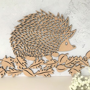 Riccio Arte della parete Placca in legno Riccio Immagine Casa Decorazione Legno Riccio Maiale Amante Decorazione da parete in legno Nursery Decor Placca in legno