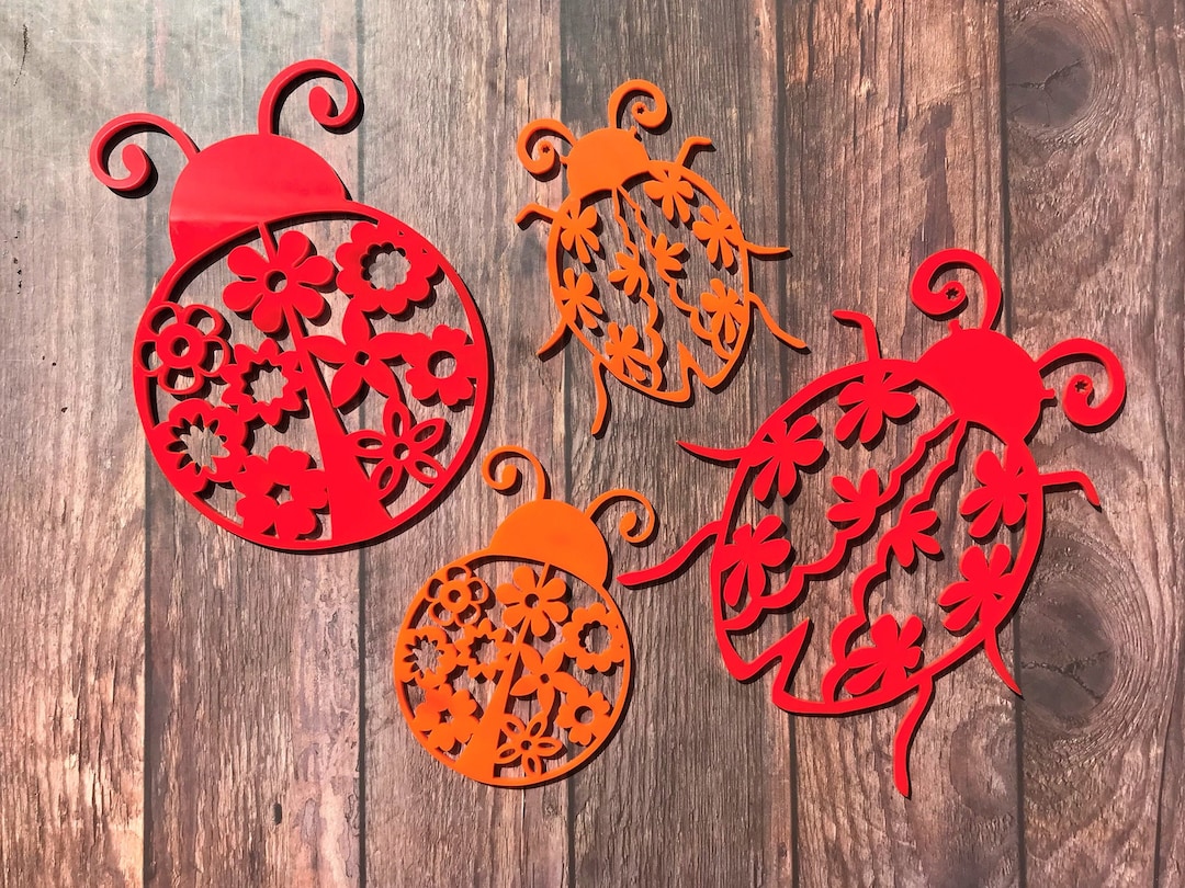 Outdoor Ladybird Wall Art Lady Bug Garden Sign Outside Etsy