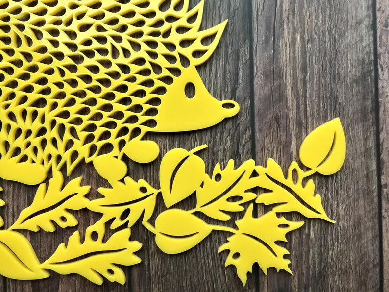 Hedgehog Garden Wall Art Acrylic Outdoor Decoration Wall Art Etsy UK