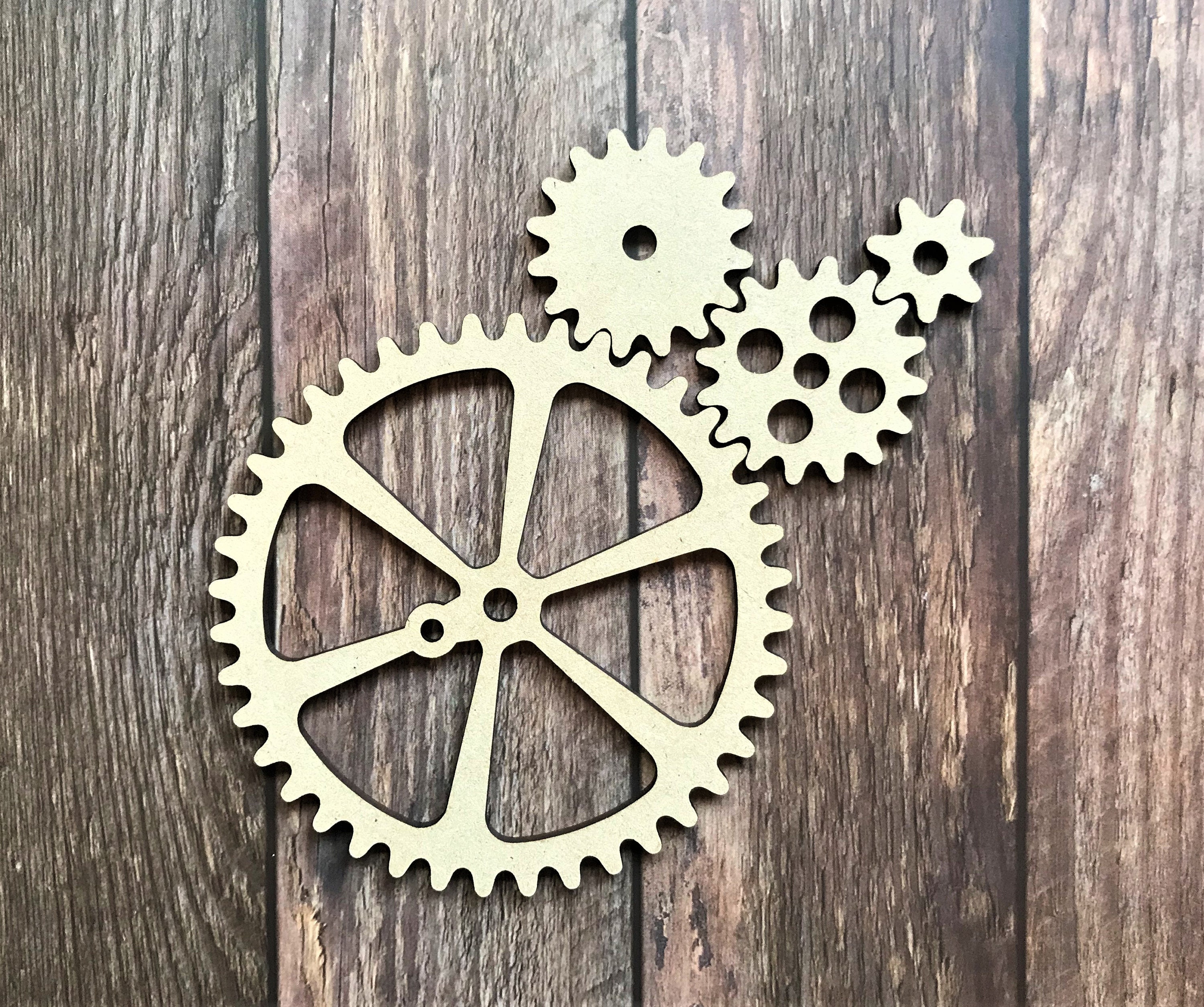 Wooden Steampunk Gears Wooden Cogs Gear Shapes Rotating Gear | Etsy