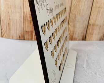 Personalised Pregnancy Countdown Board Baby Arrival Countdown Sign Baby