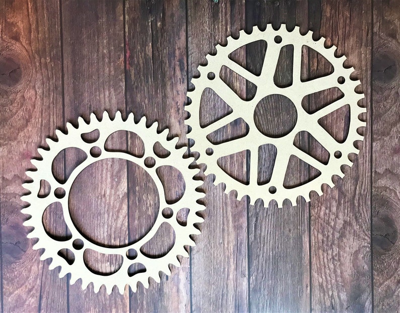 Wooden Steampunk Gears Cogs Gear Shapes Decorative Gear Craft Etsy