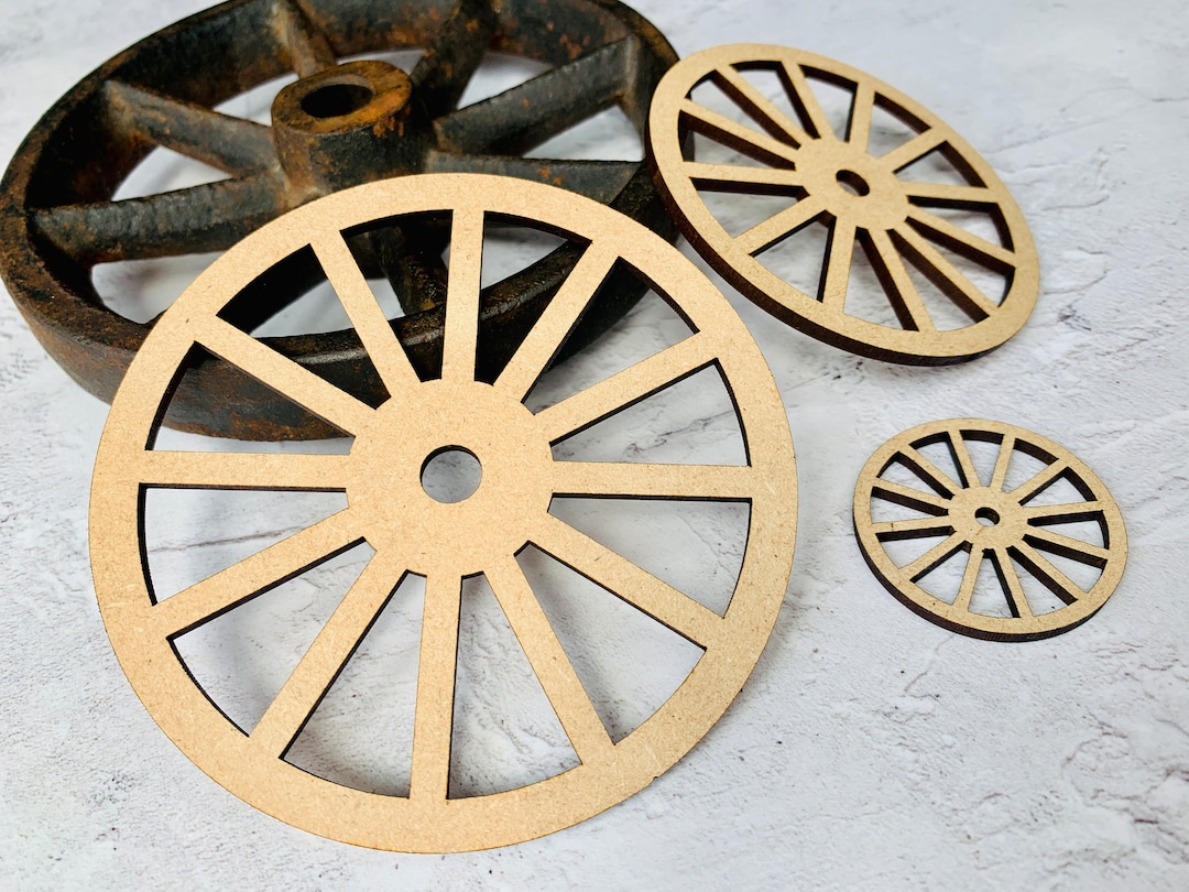Cart Wagon Wheel, Vintage Coach, Toy Train Wheels, Decorative Wooden