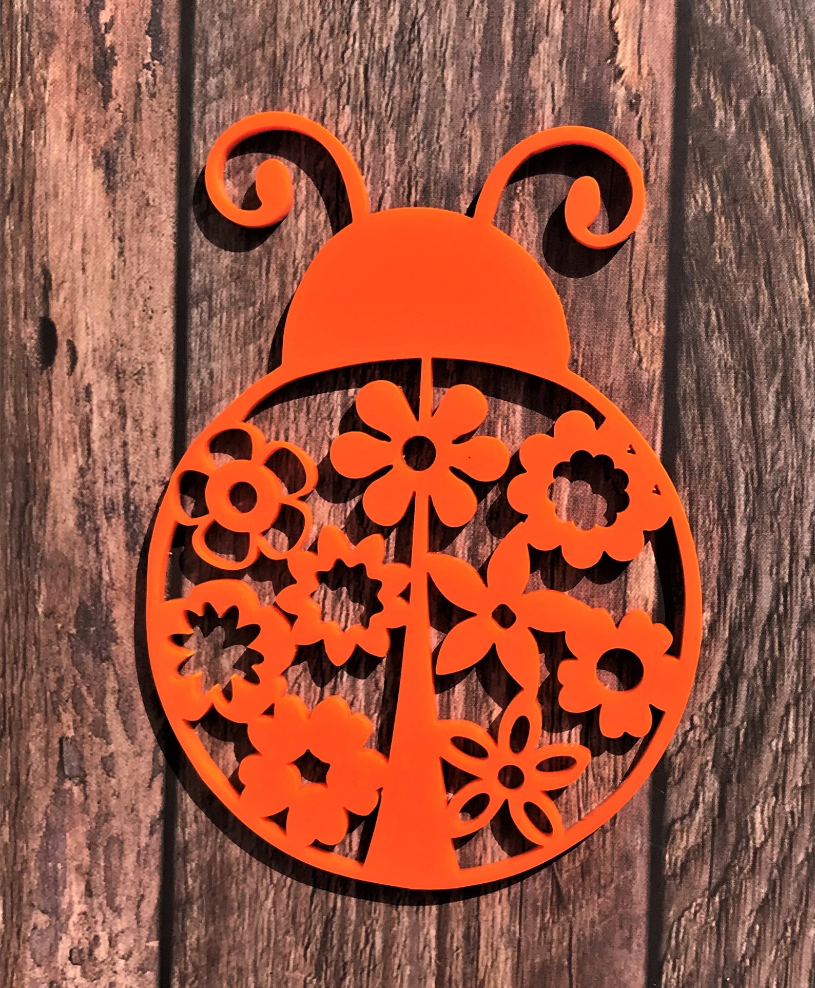 Outdoor Ladybird Wall Art Lady Bug Garden Sign Outside Etsy