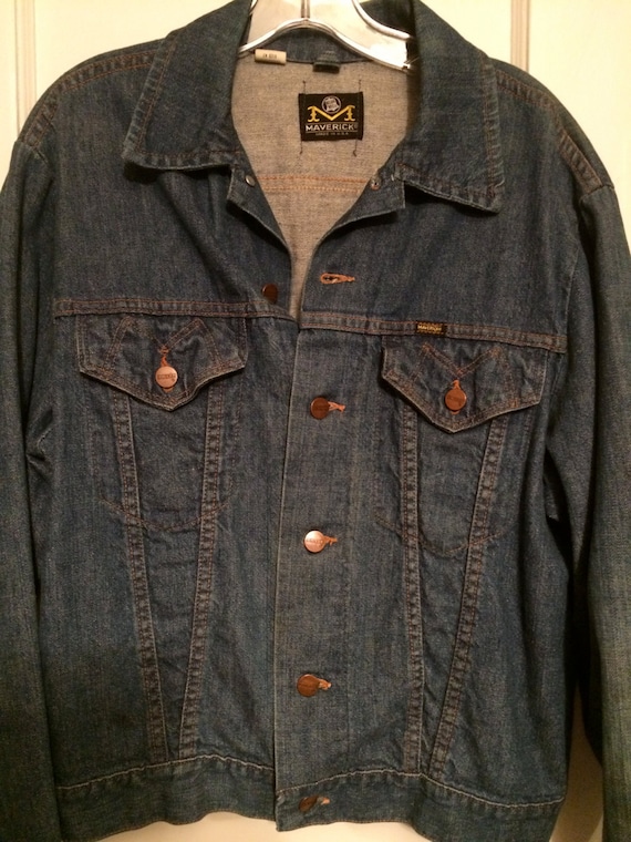 VINTAGE BLUEJEAN JACKET ,Made By Maverick