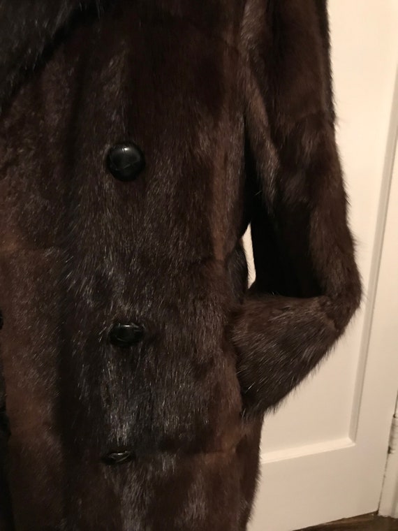 Double Breasted Fur Trench