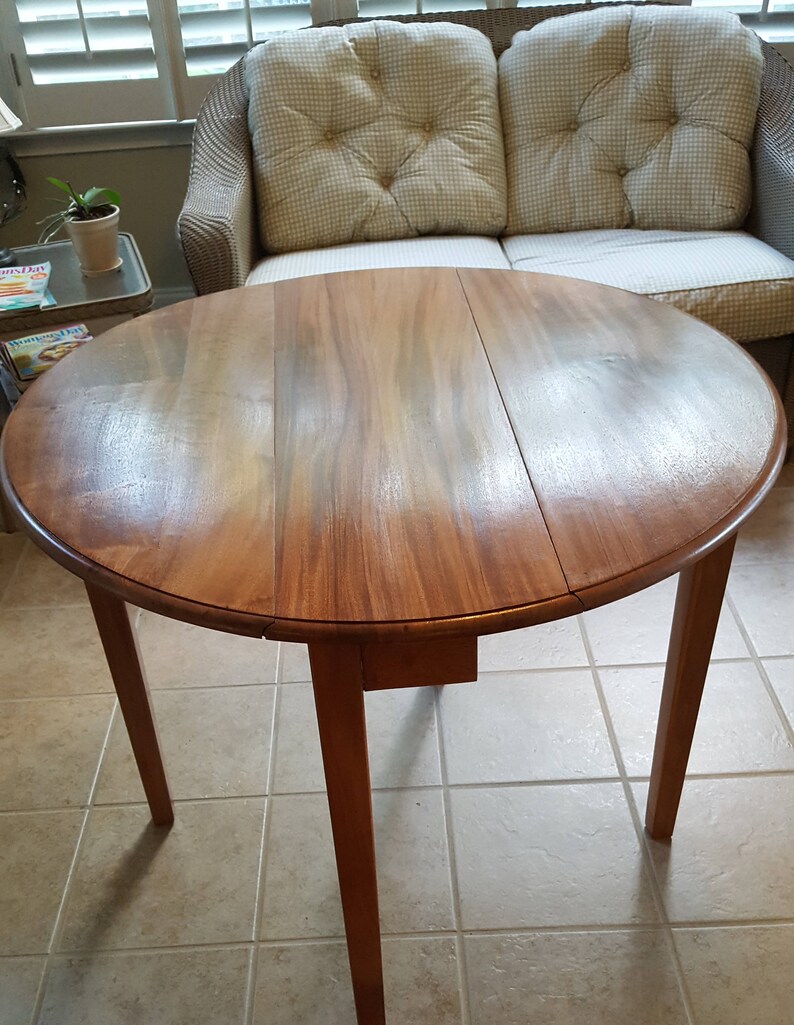 Mahogany Twin Drop Leaf Swing Leg Table