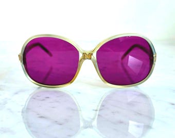【希少】S BVLGARI sunglasses vintage purple BVLGARI BV8151B 8151 MUSA Cat Eye Purple Crystal Strass Jewel
