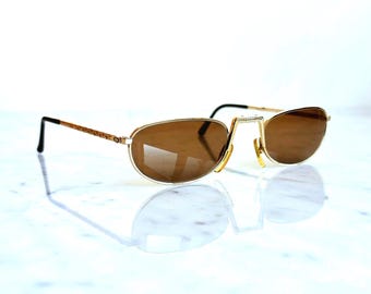 CHRISTIAN DIOR Folding Sunglasses Vintage Oval Small 2388
