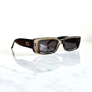 GUCCI ヴィンテージサングラス GG1486/S AS9 90s y2k New Vintage Gucci 2653 Amethyst Lenses Half Frame Sunglasses 90's
