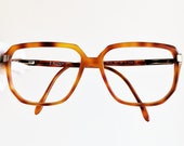 ALLISON vintage eyewear rare eyeglasses gold rim brown squared mask Sunglasses 927 made in Italy Migos frame retro classic oversize big hype