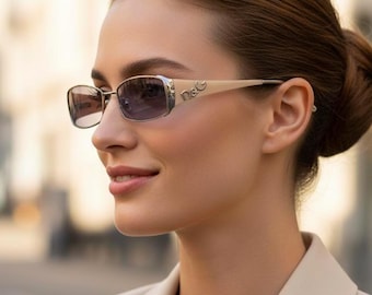 Gucci Wraparound Sunglasses GG Logo Shield Brown Tortoiseshell