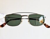 RAY BAN Bausch Lomb Sunglasses vintage rare made in Usa BL oval retro small tiny caravan engraved gold brown Rayban rb w1756 frame new Nos