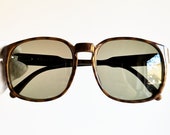 DIOR Monsieur vintage sunglasses rare square tortoise new brown lens 2312 Christian lunette gold details oversize big mask 80s drop sun hype
