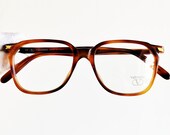 VALENTINO vintage eyewear rare eyeglasses gold tortoise brown gold square oval Sunglasses VG16 small frame clear lens Migos Rihanna New NOS