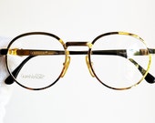VERSACE round vintage eyewear eyeglasses rare black gold buckle animalier Gianni 638 Migos Rihanna 2Chainz Kylie Jenner frame new NOS 90s
