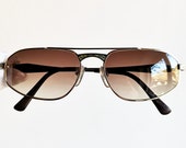 MCM vintage sunglasses rare oval square rectangular carrera aviator frame Rick Ross Migos gold filled Munchen Germany green murble eagle 90s