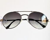 BUGATTI vintage sunglasses rare Gold silver oval tear drop shape aviator 18526 double bridge Rick Ross Migos 2Chainz Tupac Ettore France 80s