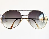 BUGATTI vintage sunglasses rare Gold filled plated oval tear drop shape aviator 64319 frame double bridge Rick Ross Migos 2Chainz Ettore red
