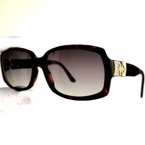 BVIGARI Vintage Sonnenbrille Tortoise braun gold silber oval quadratisch Maske 829 Brillengestell 90er Jahre y2k Migos 2Chainz Rihanna Lady Gaga Bella Hadid neu NOS