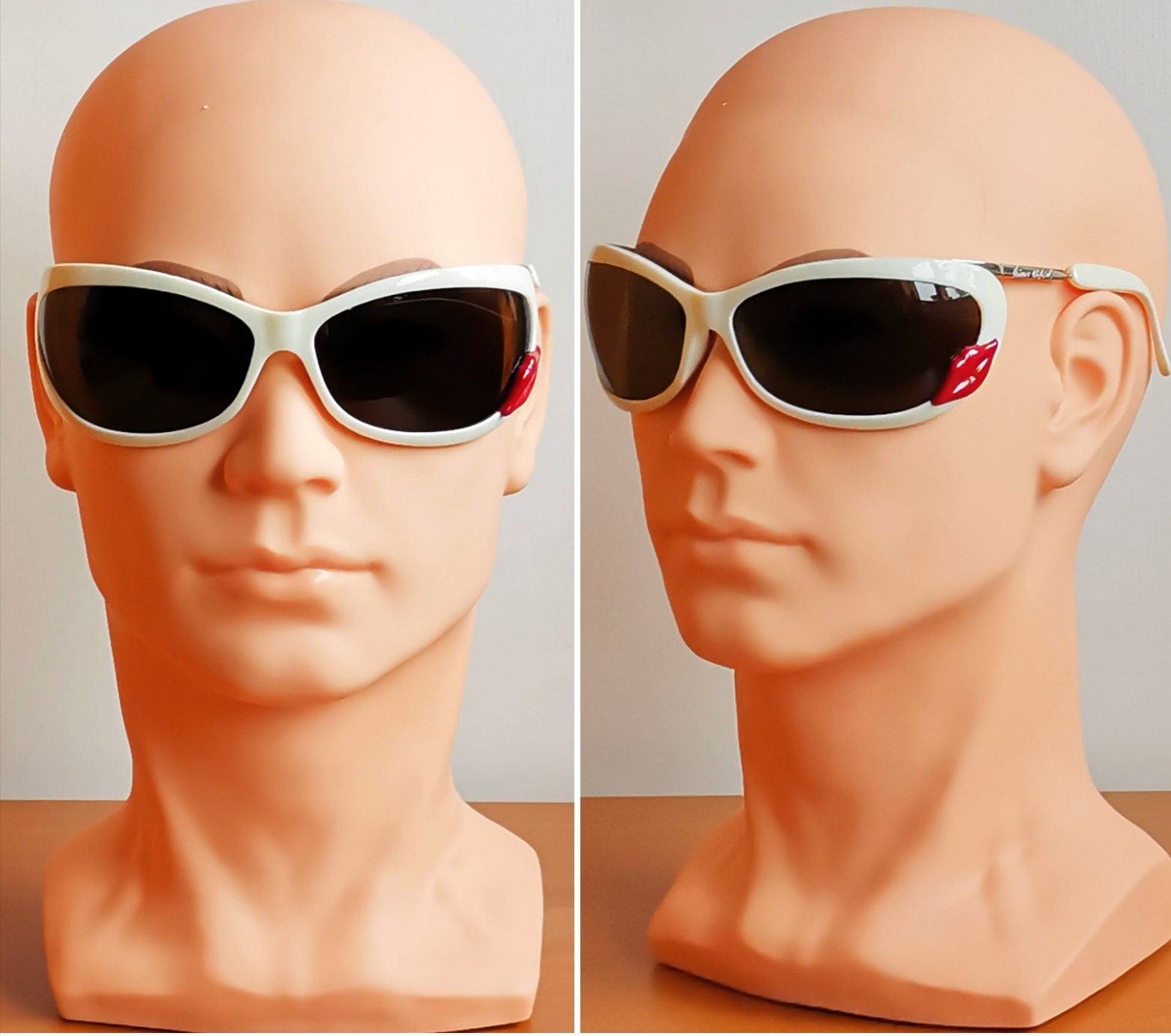 VIVIENNE WESTWOOD Vintage Sunglasses Rare Wrap Mask White VIVIENNE WESTWOOD Vintage Sunglasses Rare Wrap Mask White