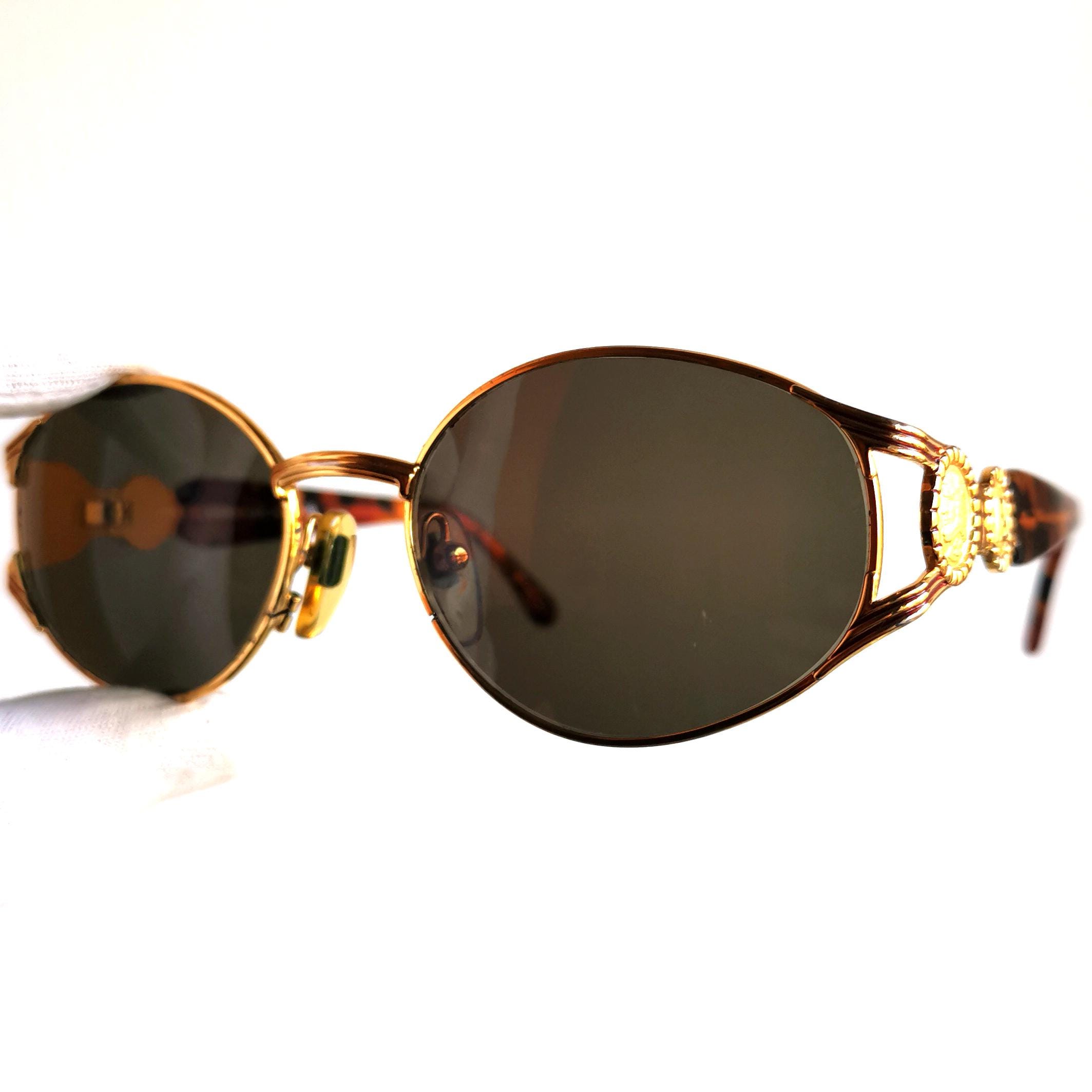 FENDI Vintage Sunglasses Oval Gold Tortoise Brown FS261  display picture 2