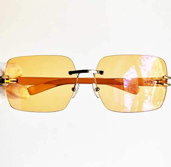 GUCCI Vintage Y2K GG2563/S PR3 pink square shield GG logo webbing sunglasses  For Sale at 1stDibs