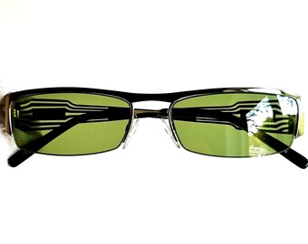 JEAN PAUL GAULTIER Vintage Sunglasses Jpg Green Silver SJP114