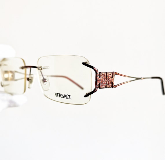 red versace eyeglasses