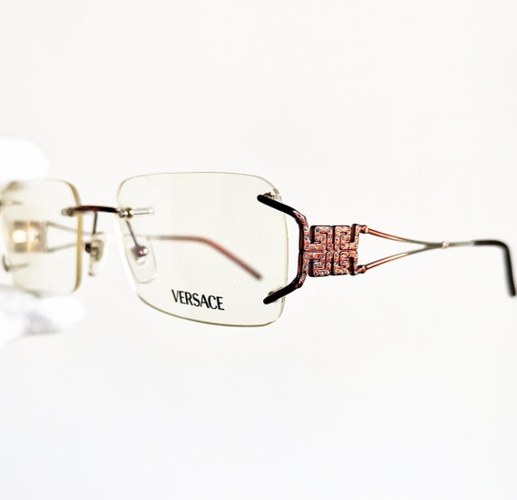 versace red eyeglasses