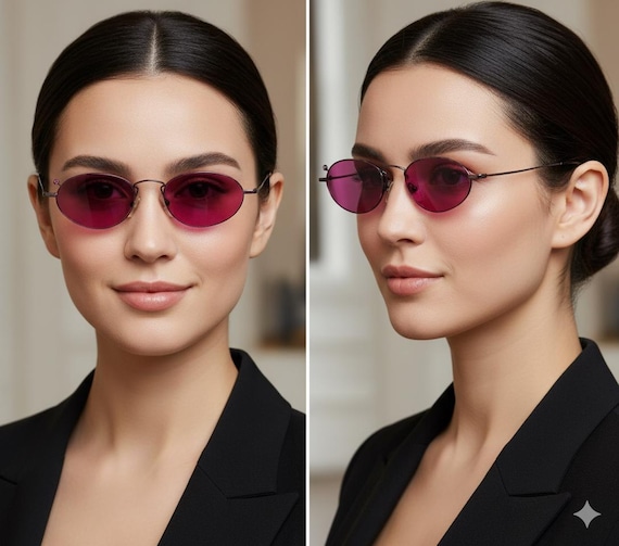 Vintage Paloma Picasso Sunglasses Womens Black Oval Frame 90s Designer w/ Case PALOMA PICASSO Vintage Sunglasses Oval Black 3718 Rhinestone  main image 2