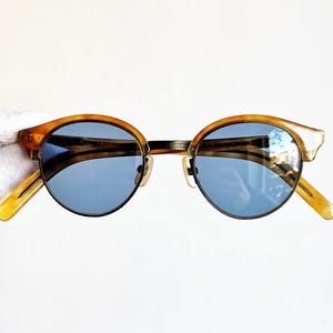 OLIVER PEOPLES Sunglasses MP-15 rare round honey brown ancien gold made in Japan vintage frame Johnny Depp Rihanna Bella Hadid pantos New