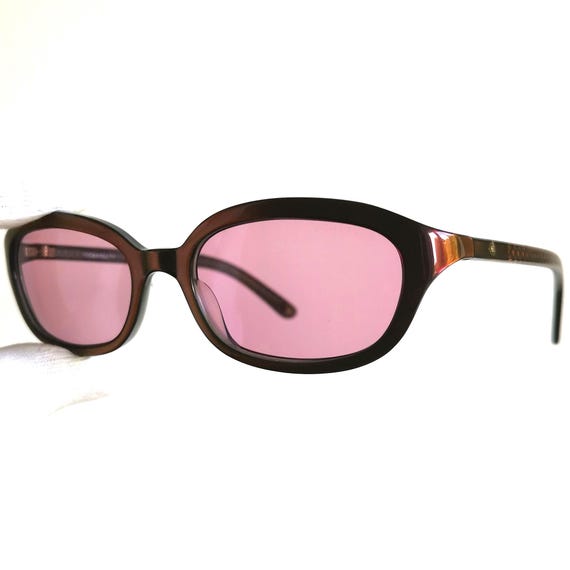 CHANEL Vintage Sunglasses Oval Purple Pink Small 5002