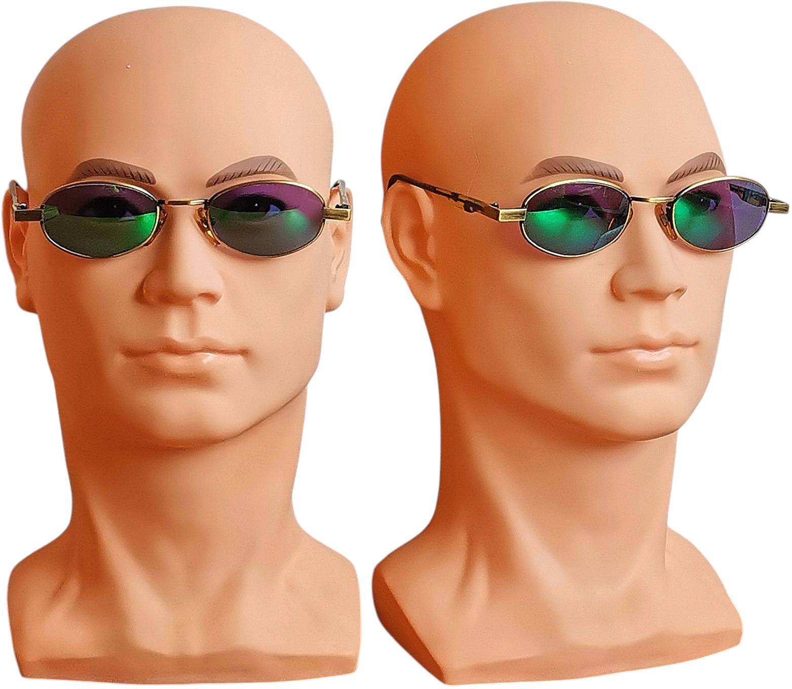 ?B.New!AUTHENTIC LES COPAINS ALLISON SUNGLASSES? LES COPAINS Vintage Sunglasses Oval Brass Gold Tortoise  main image 2