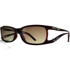 FERRE Vintage Sonnenbrille oval rechteckig rot silber GIANFRANCO GF75203 Space Age futuristisch Sci-Fi Cyberpunk Migos new NOS y2k