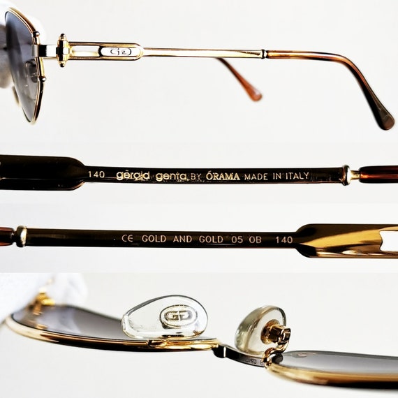 GERALD GENTA gold plated filled sunglasses vintag… - image 4