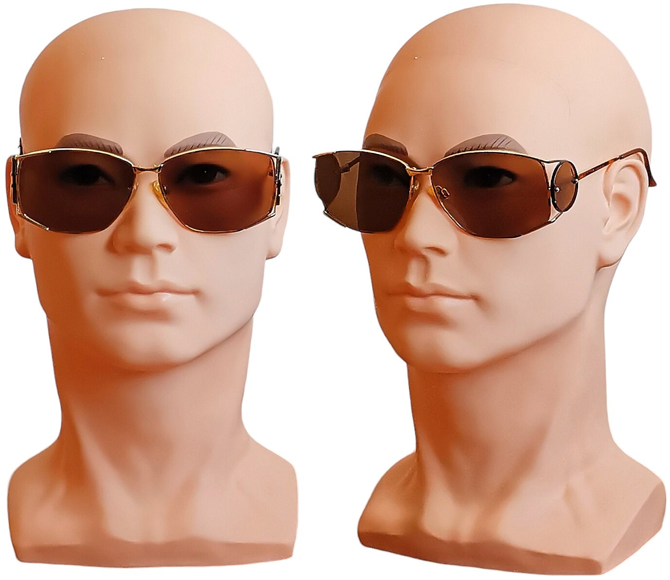 YVES SAINT LAURENT Vintage Ysl Sunglasses Squared Aviator Gold