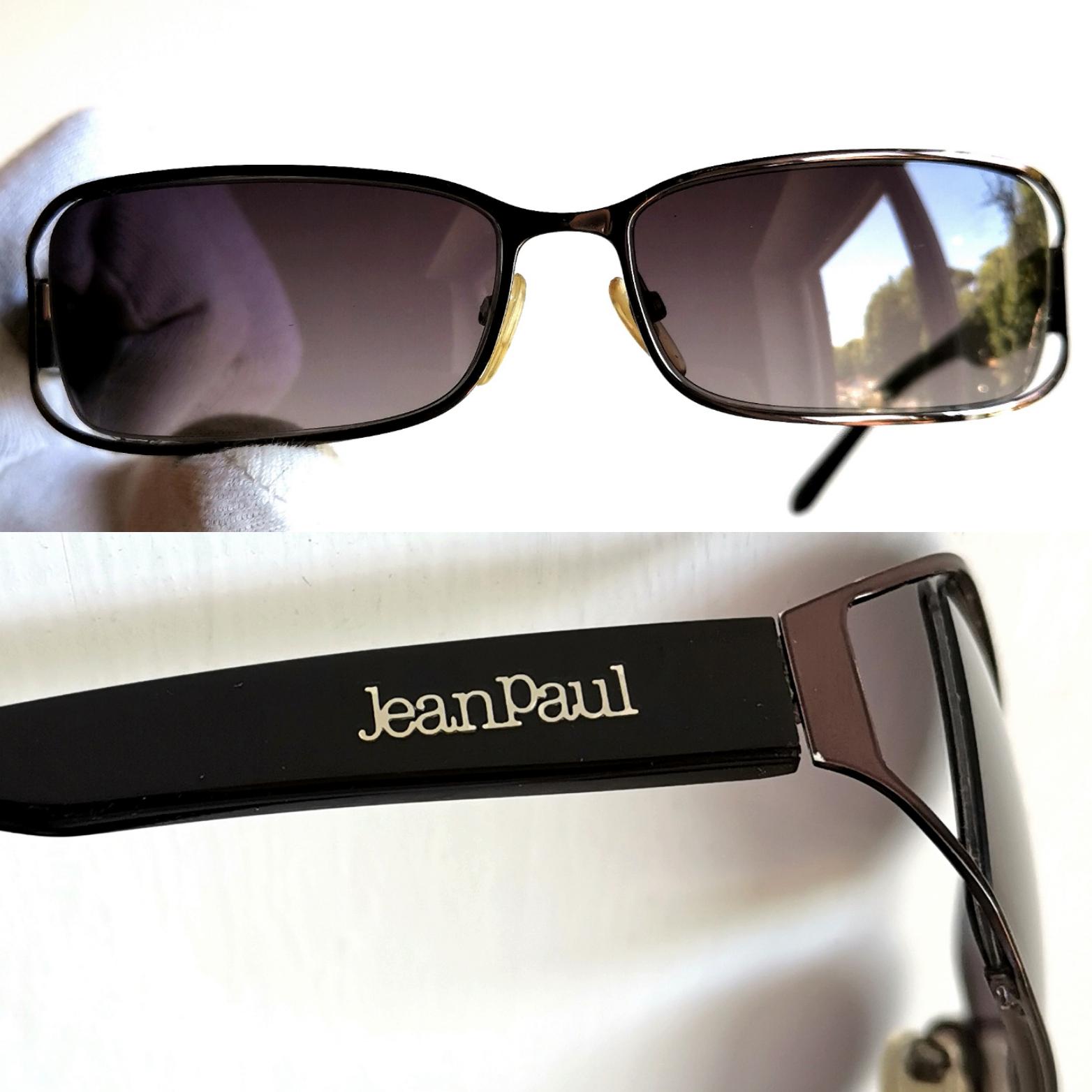 JEAN PAUL GAULTIER Vintage Sunglasses Rectangular Small Brown