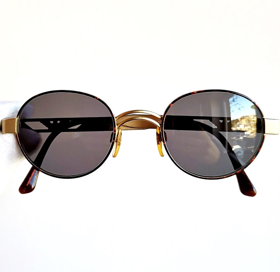小物 90's vintage EMPORIO ARMANI sunglasses Emporio Armani Sunglasses 1997 Vintage Silver Round Blue
