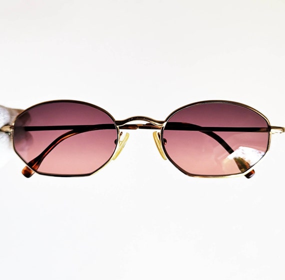 HENRY JULLIEN Gold Laminate sunglasses vintage ra… - image 2