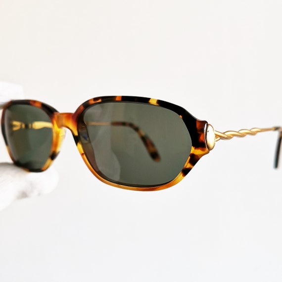 TRUSSARDI Oval vintage sunglasses rare rectangula… - image 2