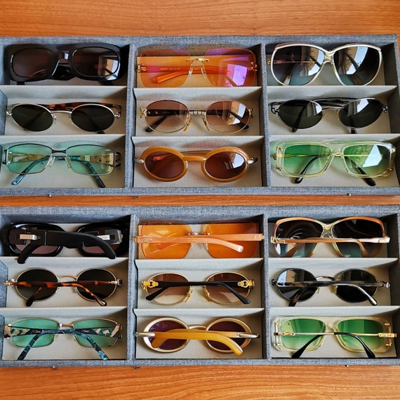 KARL LAGERFELD Vintage Sunglasses Rare Oval Round Orange KARL LAGERFELD Vintage Sunglasses Rare Oval Round Orange