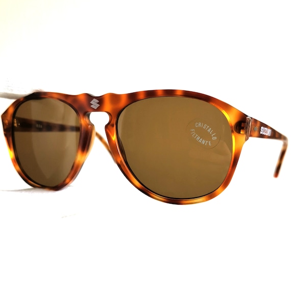 SUZUKI vintage sunglasses tortoise brown white lo… - image 2