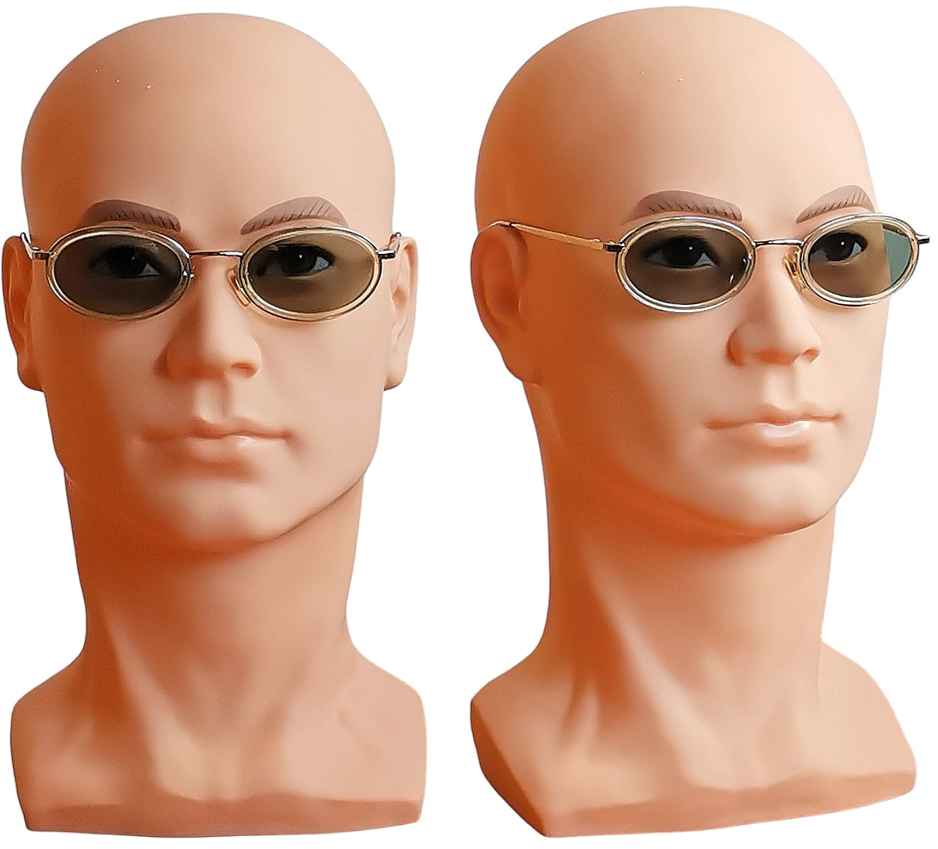 小物 archive GIORGIO ARMANI oval glasses y2k ARMANI Vintage Sunglasses Oval Silver Clear Steampunk Small