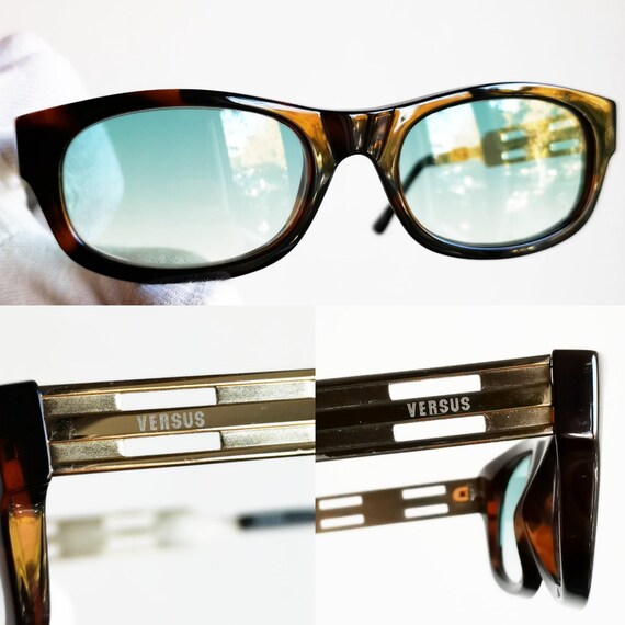 Vintage Authentic Versus Versace Sunglasses Rare MOD.E01 COL924 NEW Vintage VERSUS by VERSACE (Authentic) Mod. E17-924  main image 3