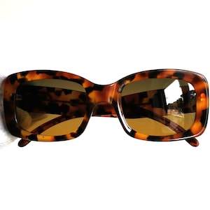 GUCCI vintage sunglasses square gold tortoise brown thick bold designer frame GG2407/S 2Chainz Migos Rihanna 90s y2k new green orange lens