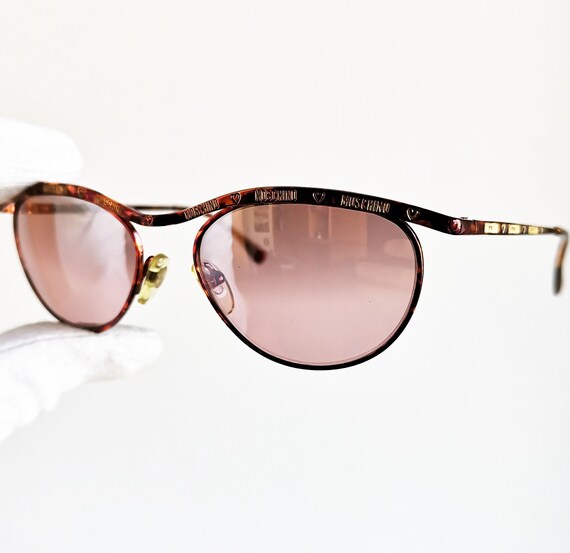 MOSCHINO by PERSOL small vintage Sunglasses rare … - image 2